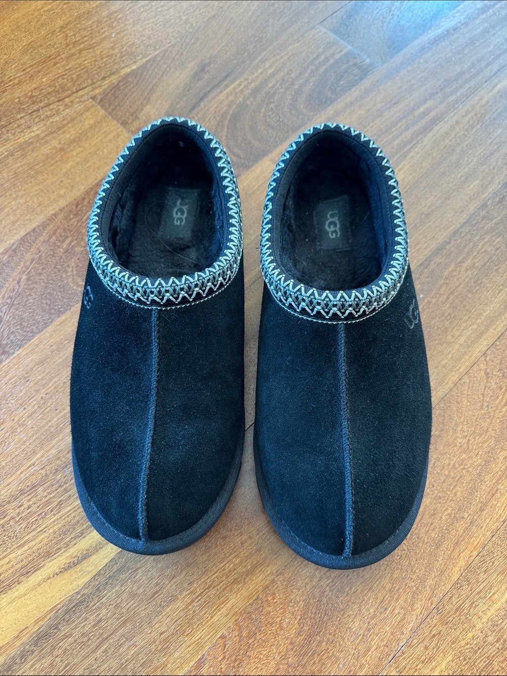 UGG Talisman Men’s Black Suede Slipper.